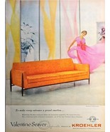 KROEHLER- Furniture - 1960 Vintage Print Ad-Retro-Home Decor-Fashion-Sof... - $8.30