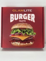 GlamLite Cosmetics Burger Eyeshadow Palette 16 Colors-Pigment &amp; Shimmer Full Sz - £27.37 GBP