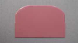 3 - New Pink Multi-use 4 x 6 inch / 10 x 15 cm Bench Scraper Smoother - $12.00