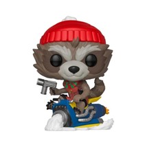 Funko Pop! Marvel: Holiday - Rocket Raccoon On Sled, Multicolor, Standard - £28.30 GBP