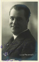 Livio Pavanelli (1925) Orig Silent Film Postcard Inscribed By Livio Pavanelli - £97.78 GBP