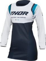 Thor MX Offroad 22 Women&#39;s Pulse REV Jersey Midnight Blue/White Medium - £31.93 GBP