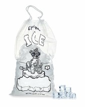 500 8 Lbs Commercial Crystal Plastic Ice Bag Bags With Drawstring 11x18 - £123.51 GBP