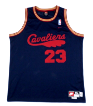 Nike Team Sports LaBron James 23 Cavaliers Basketball Jersey XL L+2 72 Sewn Stit - £39.47 GBP