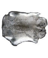 BUY 1 GET 1 FREE NATURAL LIGHT GREY GENUINE RABBIT SKIN tan hide pelt cr... - $9.45