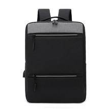 Color matching Waterproof 17 Inch Laptop Backpack Men USB Charging Travel Backpa - £29.57 GBP