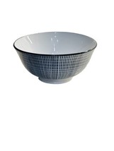 Art Deco Black/White Dashed 1  Norfolk 6”Soup Cereal Bowl NEW-SHIP24 - €12,88 EUR