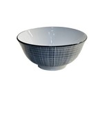 Art Deco Black/White Dashed 1  Norfolk 6”Soup Cereal Bowl NEW-SHIP24 - €12,69 EUR