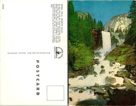 California Yosemite National Park Vernal Falls Merced River Vintage Post... - £7.49 GBP