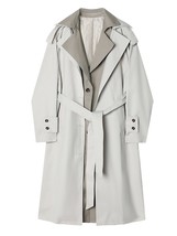 GVUW Safari Style Women&#39;s Trench Coat Retro Loose Casual work Design Long Sleeve - £226.67 GBP