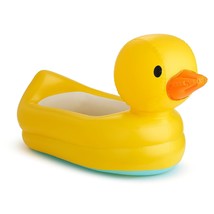 Munchkin Duck Inflatable Baby Bathtub with White Hot Heat Alert - £29.46 GBP