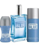 AVON Set of Individual Blue 3.4oz EDT Perfume Deodrant and Body Spray 5.... - £27.21 GBP