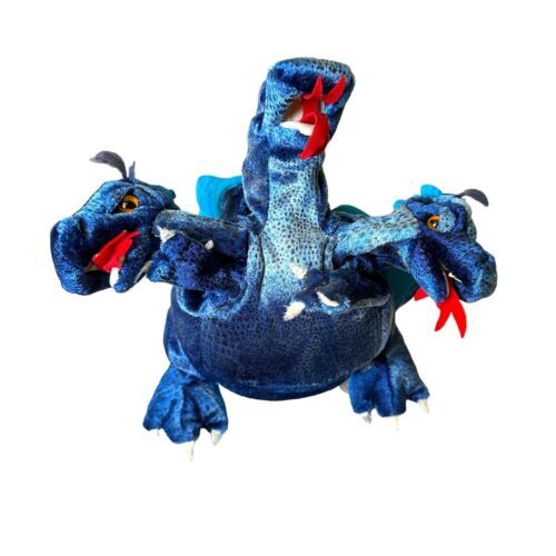 Primary image for Folkmanis 3 Three Headed Blue Dragon Puppet 12" Therapy Stuffed Animal Fantasy