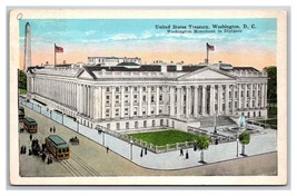 United States Treasury Building Washington DC UNP Unused WB Postcard N25 - £2.67 GBP