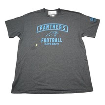 Team Apparel Shirt Mens L Gray Carolina Panthers Short Sleeve  Crew Neck... - $18.69