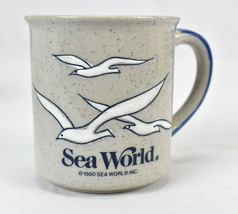 Vintage Otagiri Sea World Embossed Speckled Seagulls Coffee Mug Cup - £19.69 GBP