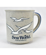 Vintage Otagiri Sea World Embossed Speckled Seagulls Coffee Mug Cup - £19.37 GBP