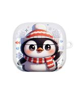 Cute Winter Penguin Christmas AirPod Case | Snowflakes, Scarf &amp; Pom Hat - $30.45