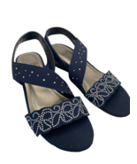 Impo Giava Women&#39;s Stretch Embellished Sandals Navy Blue 7M - €17,19 EUR