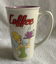 Tinkerbell Coffee Mug Tea Cup Tall Collectible Disney Store Tinker Bell Fairies - £10.34 GBP