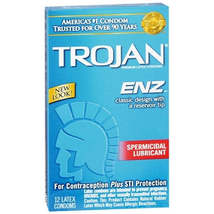 Trojan enz spermicidal 12 pack - £27.89 GBP