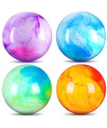 4 Pcs 15 Inches Marbleized Bouncy Balls Large Size Cloud Inflatable Ball... - £28.95 GBP