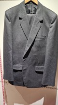 H HEDGES 2 Piece Suit Grey Stripe Jacket 42&quot; Trousers W 32 L 31 EXPRESS ... - £29.97 GBP