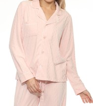 Pj Salvage Women&#39;s Very Terry Cable Crew Pajama Top Pink Tint - $45.00