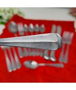 VTG Leonard OLD ROCKPORT Stainless Flatware 15 pc LOT Set Spoon Fork Kni... - €21,43 EUR