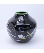 Pizzichillo &amp; Gordon Glass Studio Art Glass Signed Vase Mid Century Abst... - $259.30 CAD