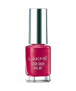 Lakme India Color Crush Nail Art Polish 6 ml (0.20 Oz) Shade M9- Fuschia - £11.00 GBP