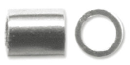 Crimp Tubes Size 2 1.5g-Silver-Plated - £11.22 GBP