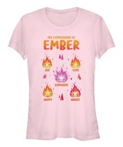 Fifth Sun Elemental Light Pink &#39;Expressions of Ember&#39; Cartoon Crewneck Tee (XL) - £13.49 GBP