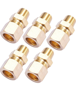 Brass Compression Tube Pipe Fitting Connector, Straight Coupling Adapter... - €11,64 EUR