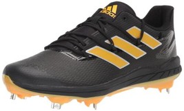 adidas Men&#39;s Adizero Afterburner 8 Baseball Shoe Black Gold Silver Size 13 - £51.24 GBP