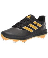 adidas Men&#39;s Adizero Afterburner 8 Baseball Shoe Black Gold Silver Size 13 - £51.24 GBP