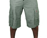 LRG Steady Rocking Men&#39;s Dark Olive Cargo Shorts Size: 28 - $29.96