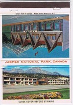 Matchbook Cover Jasper National Park Astoria Motor Inn Andrew Motor Lodge - £1.09 GBP