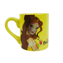 Disney Yellow Princess Belle Mug with Metallic Foil Shimmering Beauty Beast  - £10.99 GBP
