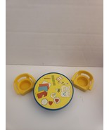 Fisher Price Nursery School 1978-1979 #929 table and 2 chairs  - $27.44 CAD