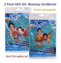 2 Pack (SET) Bestway H20 Go Fruitastic Armbands Watermelon 9 Inch - £7.00 GBP