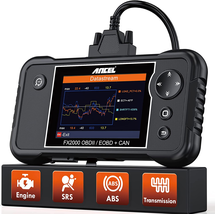 ABS SRS Transmission Airbag OBDII Scanner Diagnostic Tool, Check Car Eng... - $285.40