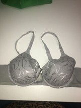 Bali Beauty Lift Invisible Support Underwire Bra Size 36B Gray EUC￼ - £10.27 GBP