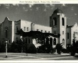 Vtg Postcard Ponca City Oklahoma OK - First Christian Church UNP Graycra... - £4.70 GBP