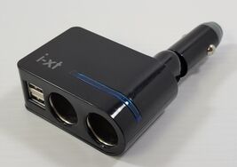 *B5) Custom Accessories Car i-xt Dual 12V Cigarette &amp; 2 USB Power Adapter - $5.93