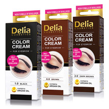 Set of 15 pcs DELIA HENNA CREAM Eyebrow Professional Colour Tint Kit Set... - $79.15