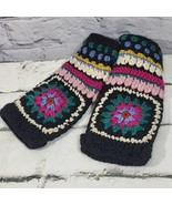 French Knot Anthropologie Crochet Hand Warmers Lindsey Mason Gloves Wool... - $49.49