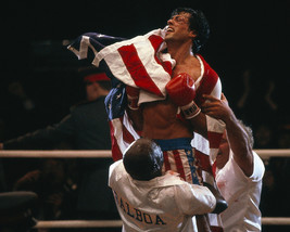 Sylvester Stallone in Rocky III victory for the champ wrapped in America... - $69.99