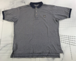 Vintage Polo Ralph Lauren Shirt Mens 2XL Navy Blue and White Spotted Crest - $23.12
