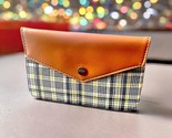 Ipsy Glam Bag Black/Yellow Plaid Bag Only Snap Closure 5”x7” NWOT Septem... - $17.33